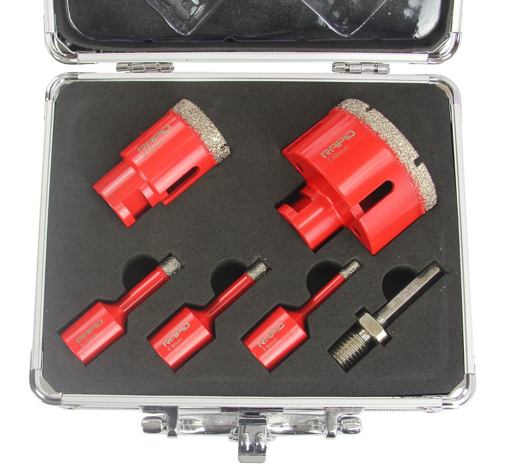 Mar-Pol M22595 Korunkový diamantový vrták vykružovák 6/8/10/35/68mm Long-Life Rapid