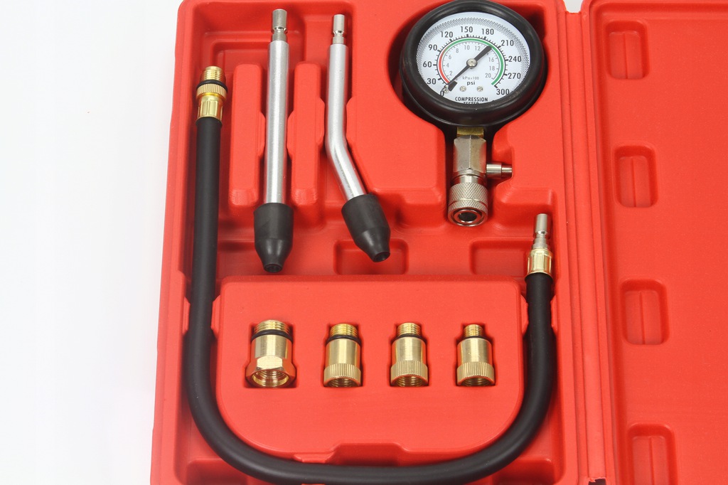 Mar-Pol M57681 Tester merač kompresného tlaku v benzínových motoroch sada 8ks