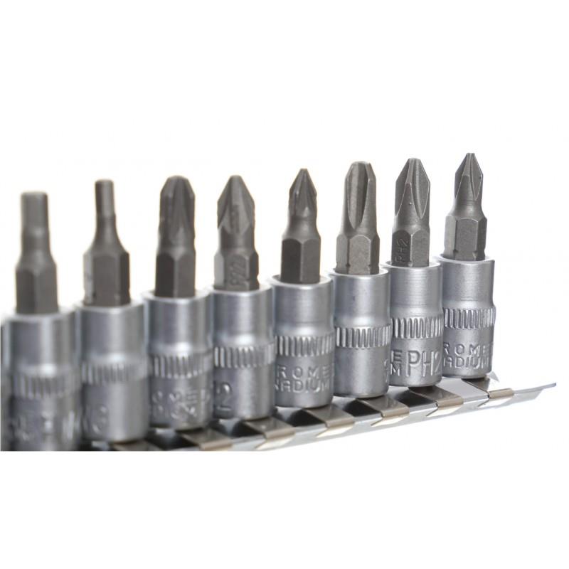 KD10240 Sada bitov 11ks 1/4" PH, PZ, HW BITY