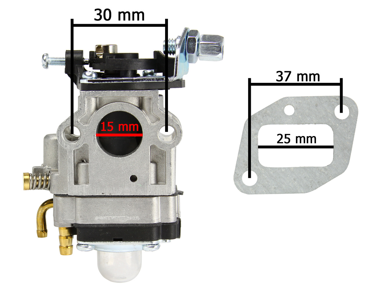 Mar-Pol M83115 KARBURÁTOR PRE MOTOROVÝ BENZÍNOVÝ KROVINOREZ 15mm RQ580
