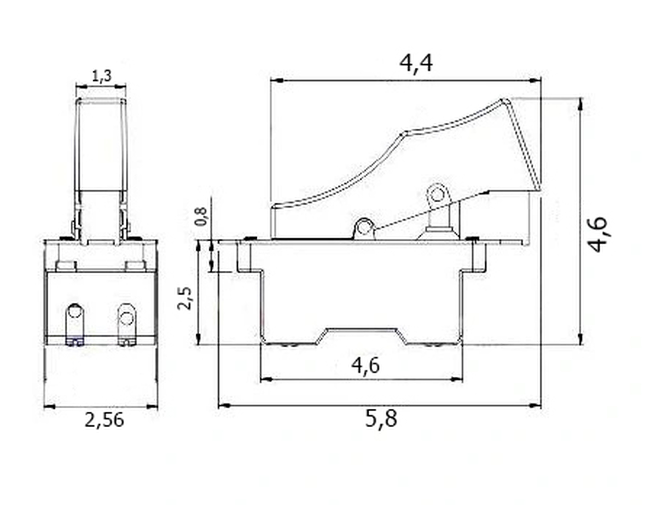MAR-POL P00104 Náhradný vypínač / Spínač do elektrického náradia