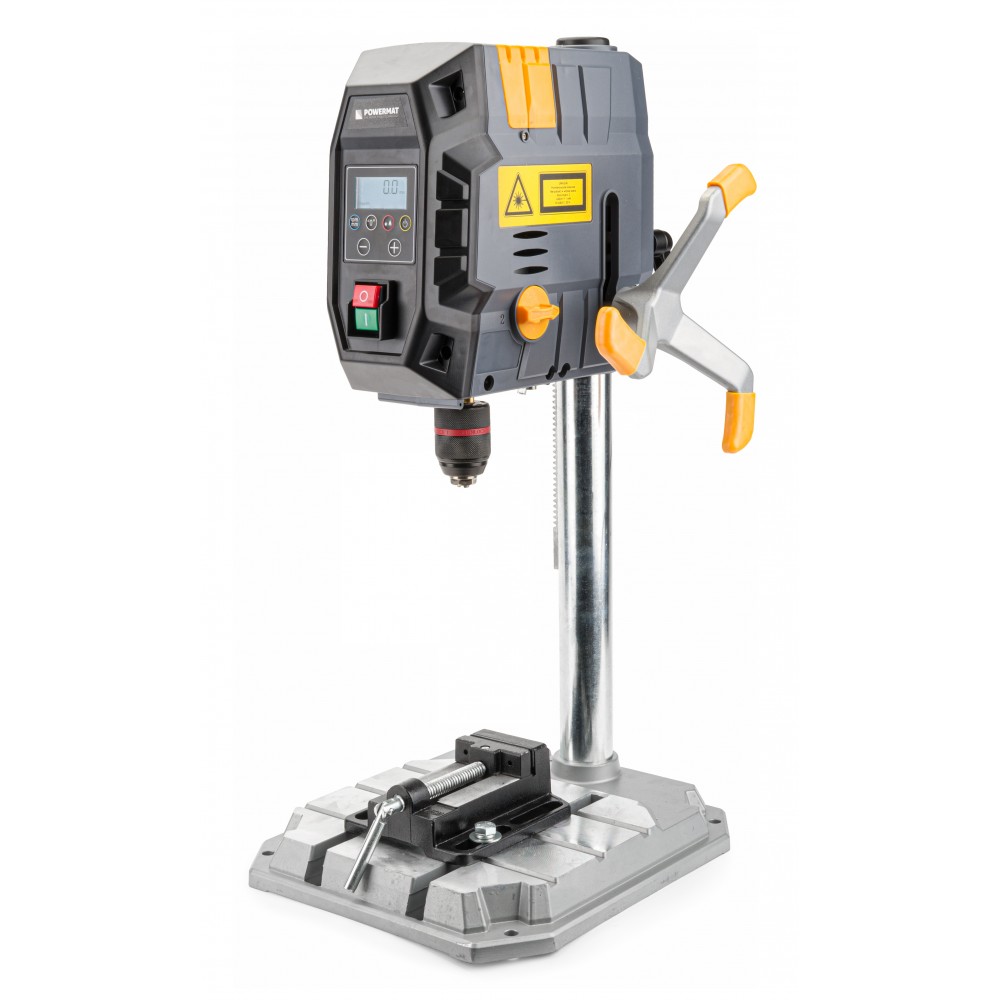 POWERMAT PM-WS-1000M 1000W Stolová vŕtačka dielenská stĺpová LED krížový laser