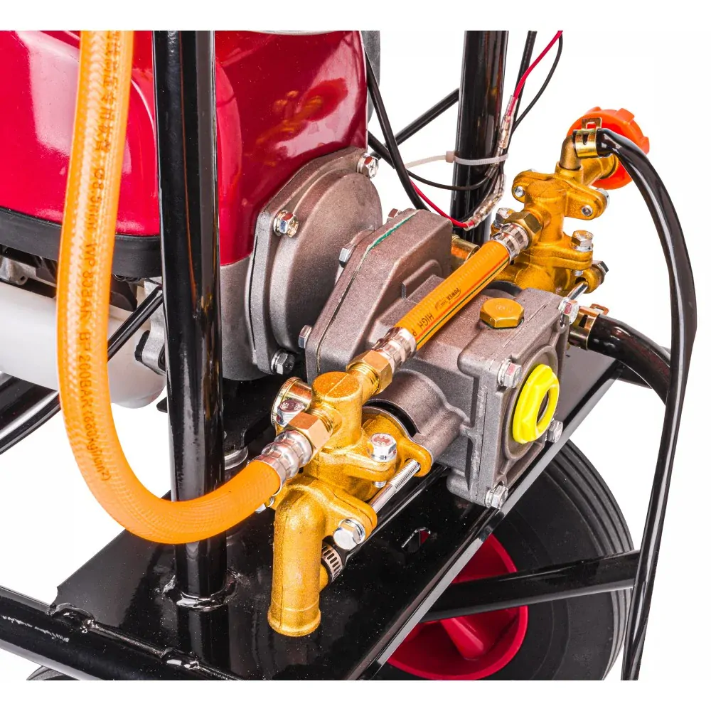 POWERMAT PM-OPS-60K 60L Záhradný motorový benzínový pojazdný postrekovač 1kW