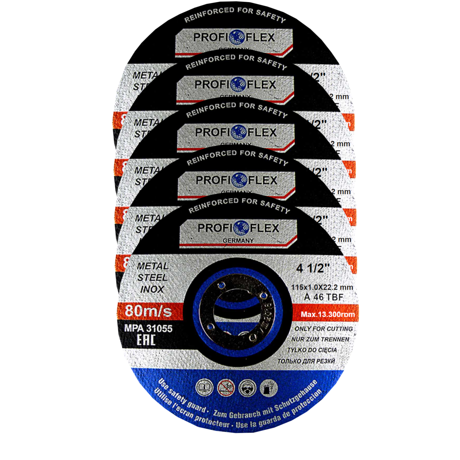 Silver 10101 Kotúč na kov oceľ 115mm 1x22.2mm 10ks