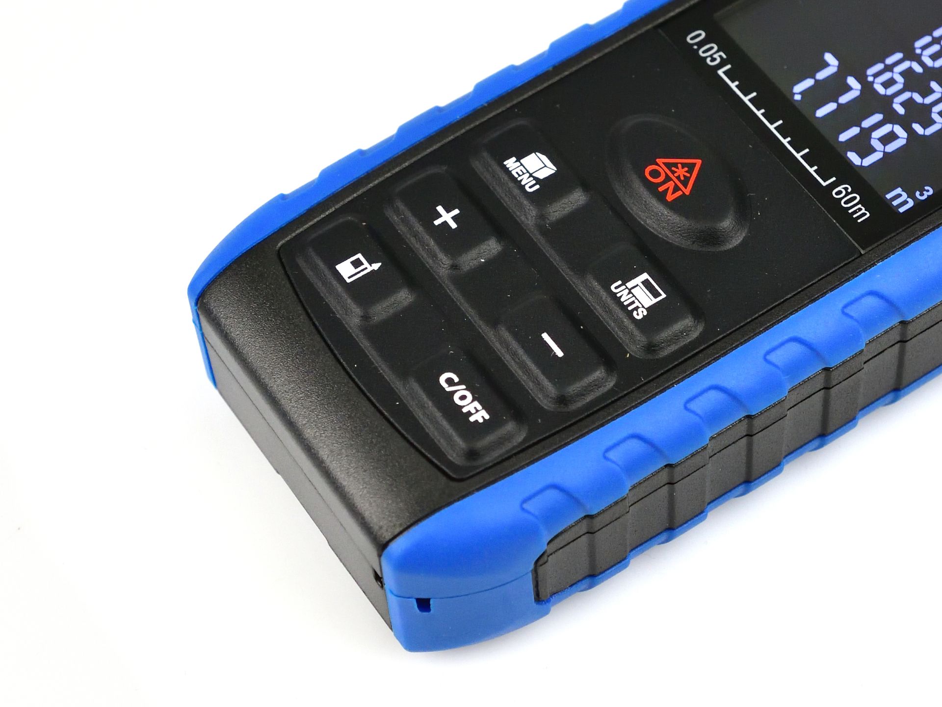 Geko G03356 Laserový merač vzdialenosti, diaľkomer laser LCD 0,05 - 60m G03356