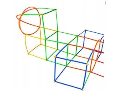 Stavebnica kreatívne farebné slamky tyčinky slamky pre deti 800 dielov