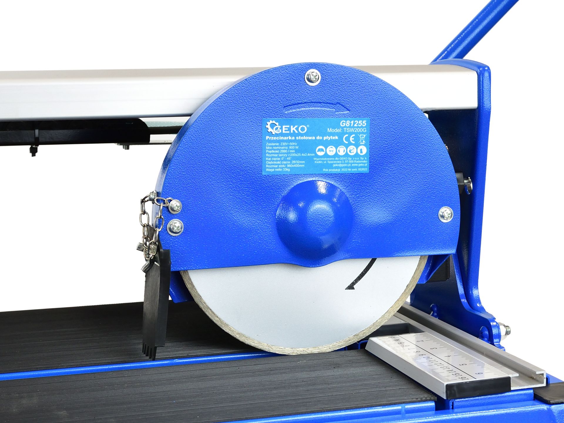 GEKO G81255 Stolová píla rezačka píla na dlažbu 800W 920mm (200mm kotúč)