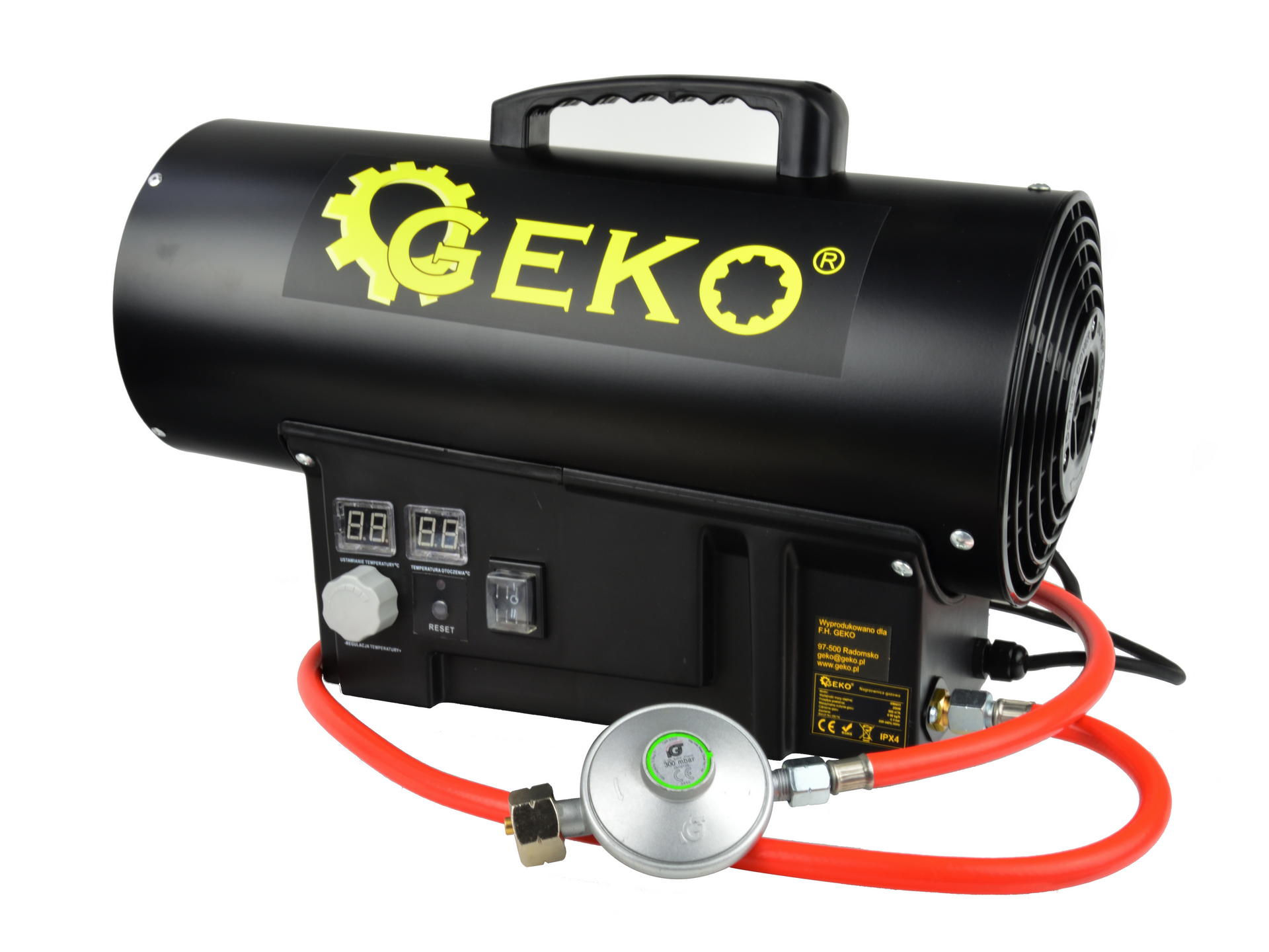 GEKO G80411 Plynový ohrievač vzduchu 20kW termostat a hadica