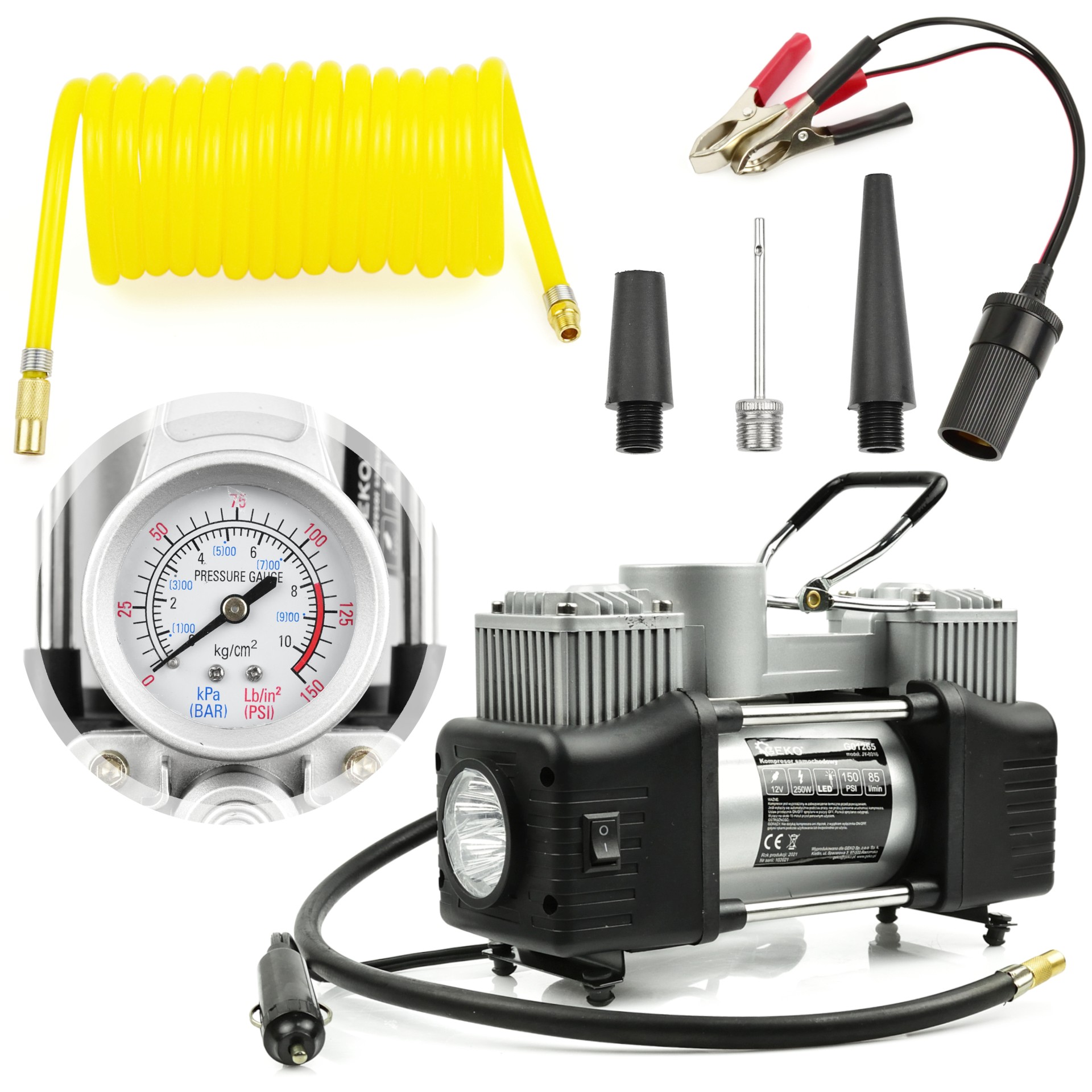 GEKO G01265 KOMPRESOR DO AUTA 12V 10BAR