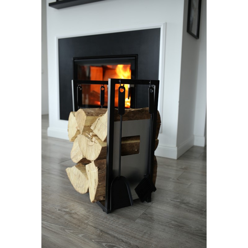 Irma KMX30 Dekoratívny stojan kôš na drevo s príslušenstvom