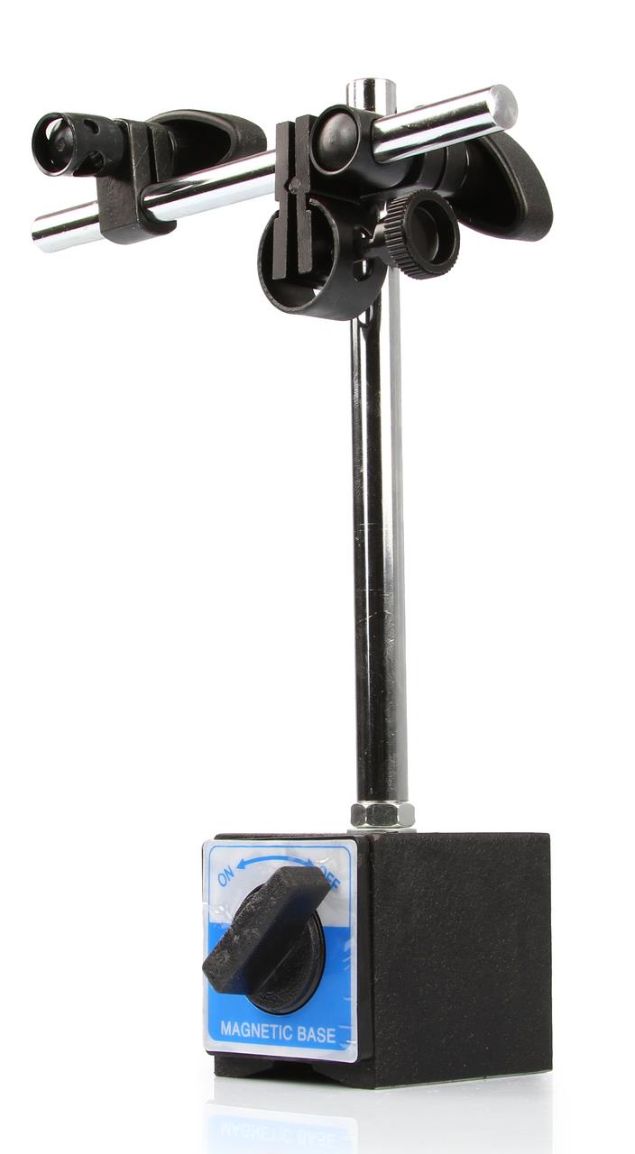 Mar-Pol M57661 Automatický magnetický statív + číselníkový odchýlkomer 0-10mm koncovky