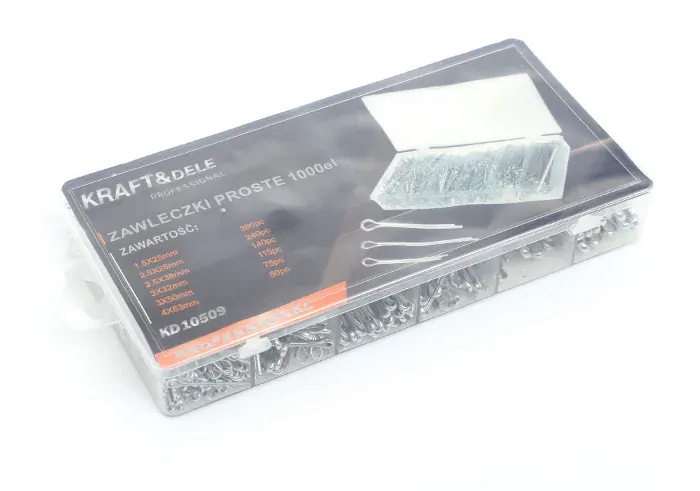 Kraft&Dele KD10509 Poistné rovné závlačky 1000ks piny spony