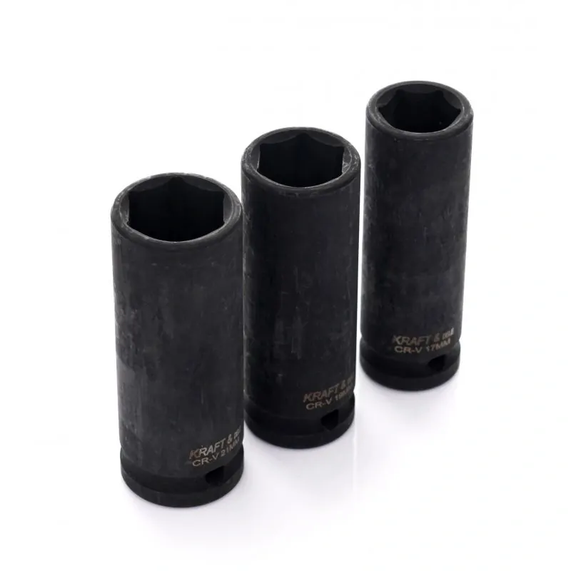 Kraft&Dele KD11750 Nástrčné hlavice kľúče 3 kusy, 1/2" L:78