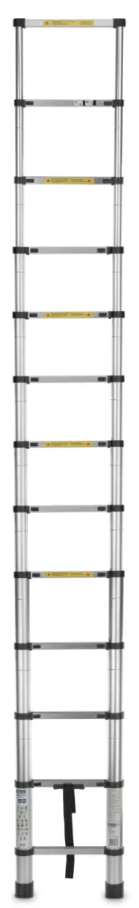 GEKO G02445  Hliníkový teleskopický rebrík 3,8 m 150 kg