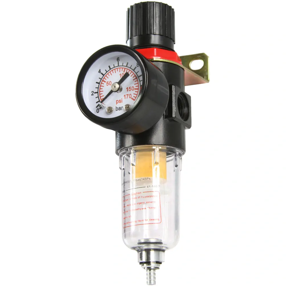 MAR-POL M80693 Vzduchový filter vzduchu odkaľovač s regulátorom 1/4" BJC