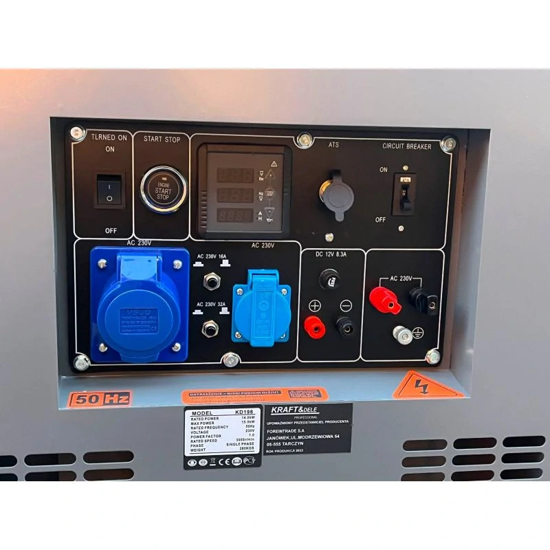 KRAFT&DELE KD198 ELEKTROCENTRÁLA GENERÁTOR PRÚDU 15,5kW 230V Diesel