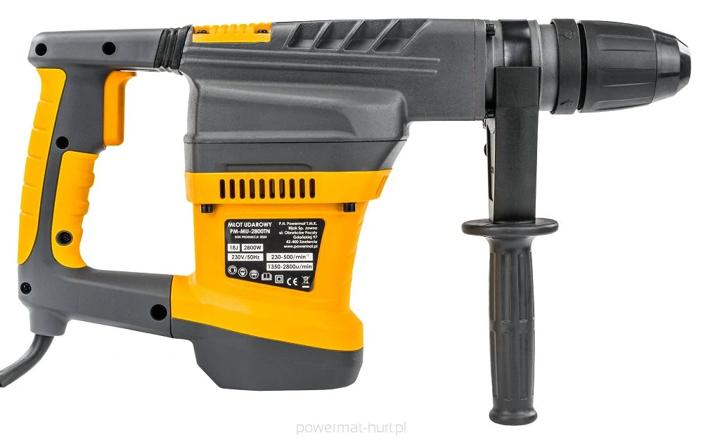 POWERMAT PM-MU-2800TN PRÍKLEPOVÉ VŔTACIE KLADIVO 2800W 18J SDS-MAX