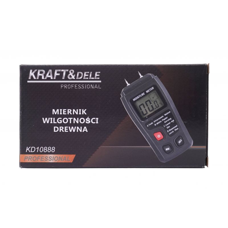 Kraft&Dele KD10888 Digitálny vlhkomer merač vlhkosti materiálov drevo papier