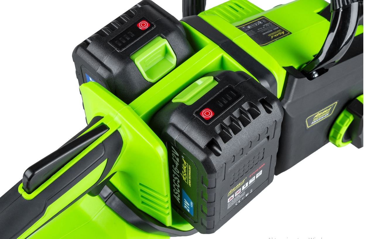 ASAKA ASCCS16-42V AKUMULÁTOROVÁ PÍLA 12“ Mazanie reťaze 2Bat 4Ah