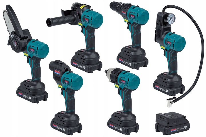 MULTIFUNKČNÉ NÁSTROJE ALNWB-21BL 7v1 Vŕtačka, píla, kľúč, renovátor