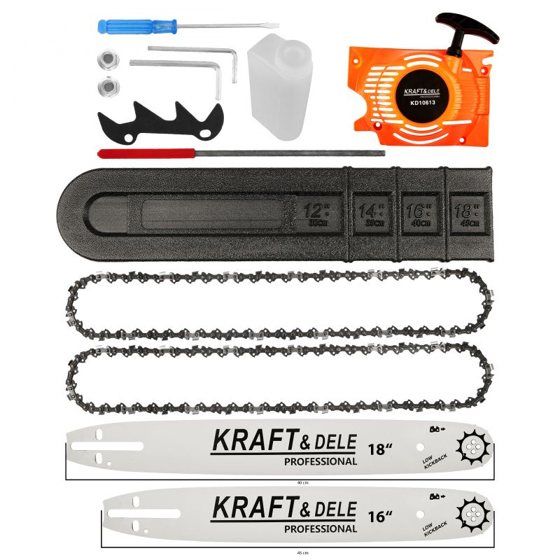 Kraft&Dele KD10613 Motorová píla reťazová benzínová 4,9hp