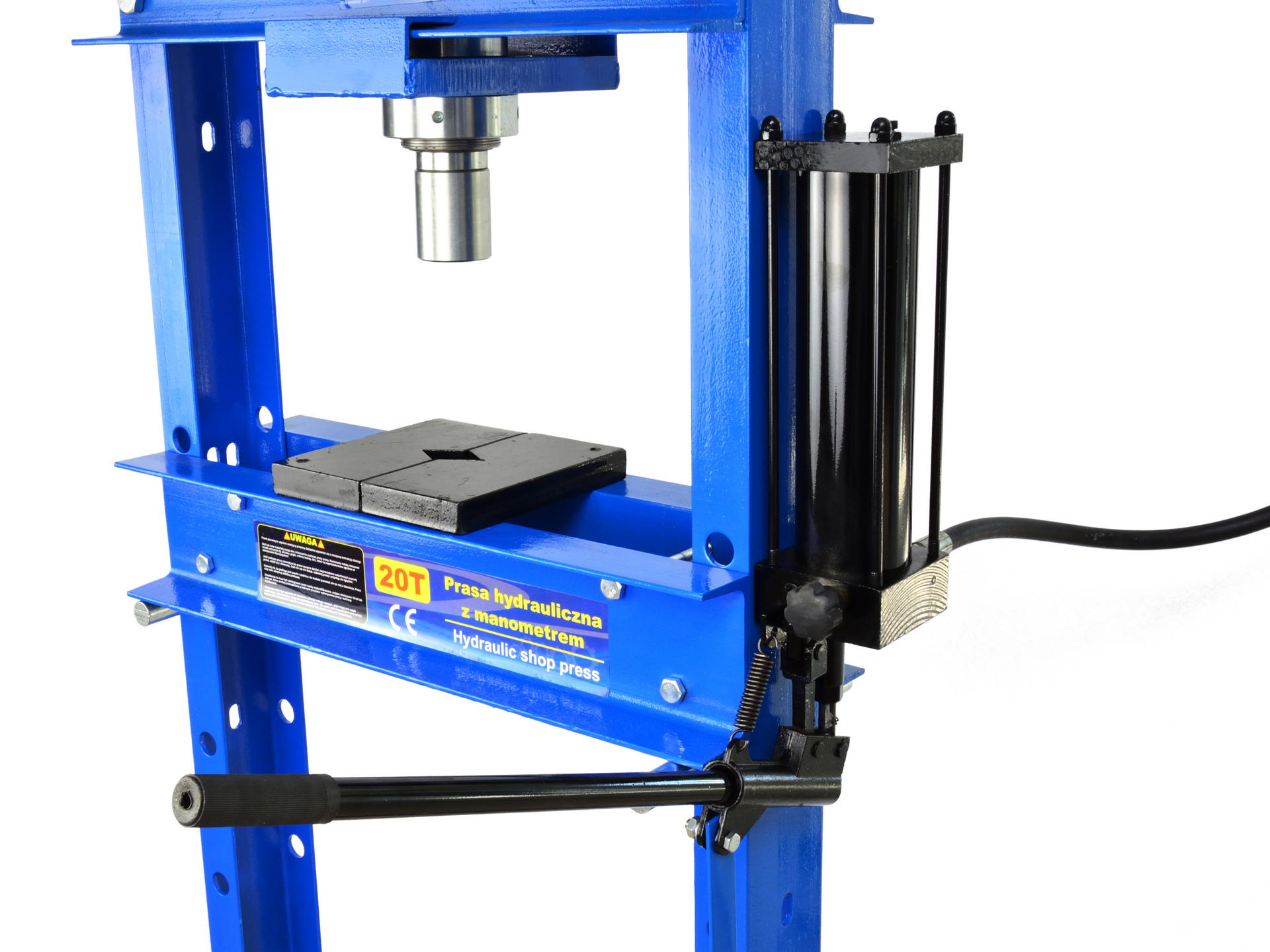 GEKO G02086 Hydraulický lis 20T s tlakomerom a nožnou pumpou