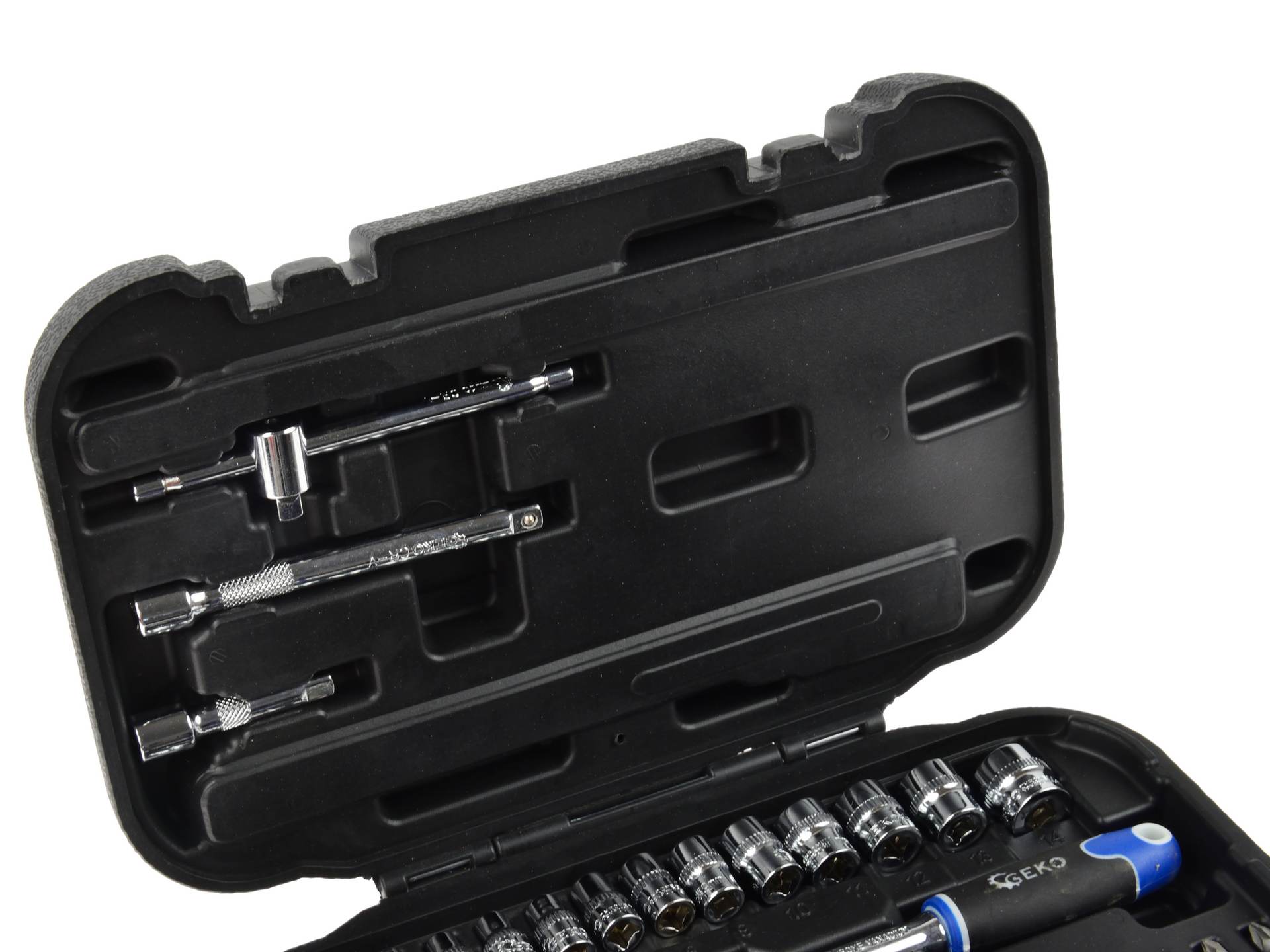 GEKO G10152 Sada nástrčných kľúčov 1/4" 38 ks hlavice račňa