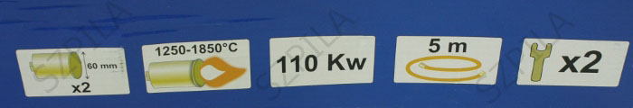 Mar-pol M78392 Dvojitý plynový horák 1850°C, 5m hadica