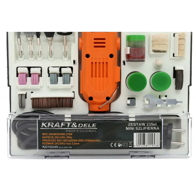 Kraft&Dele KD10245 Multifunkčná priama brúska 270W 235ks