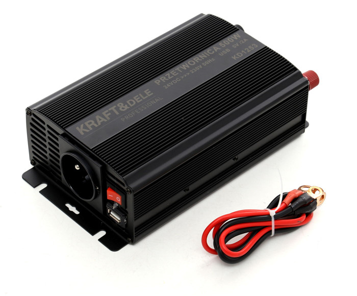 Kraft&Dele KD1250 Menič napätia konvertor 12V DC - 230V AC 350W