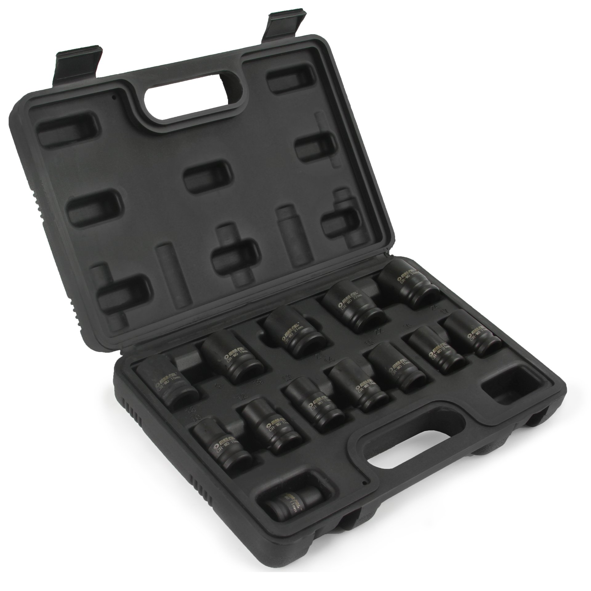 Mar-pol M58257 Nástrčné kľúče 1/2" 10-24mm krátke 13ks