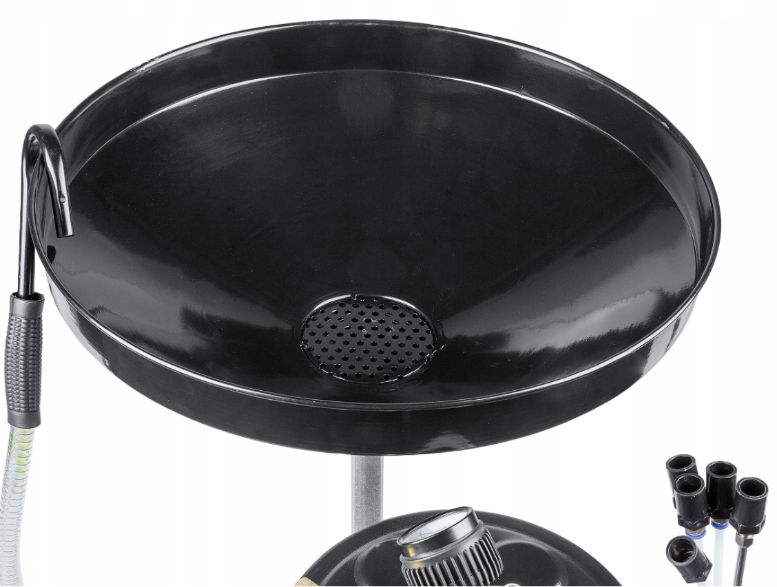 MAX Pneumatická odsávačka, vypúšťačka, odsávanie vypúšťanie oleja 85L lievik + 5 trysiek