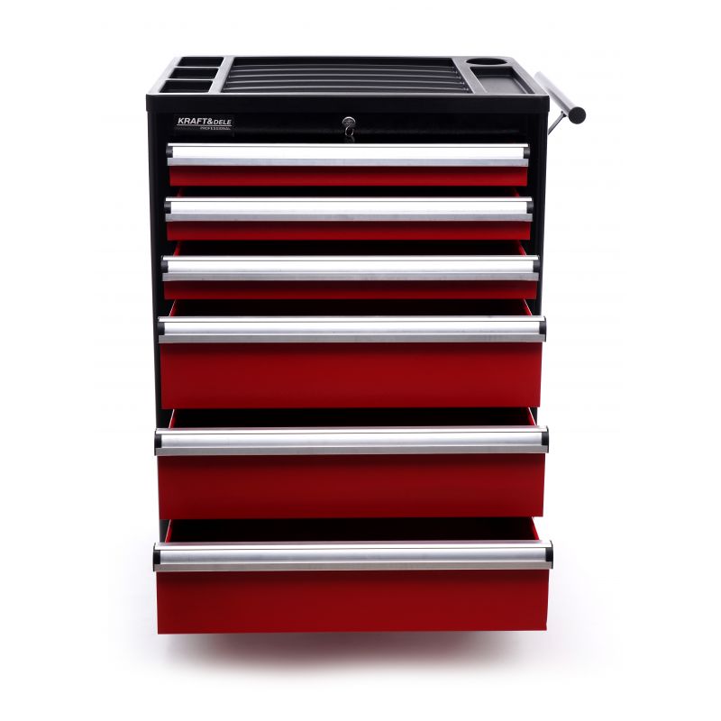 KRAFT&DELE KD370 Skrinka na náradie, dielenský vozík 6 šuplíkov, pojazdný s kolieskami