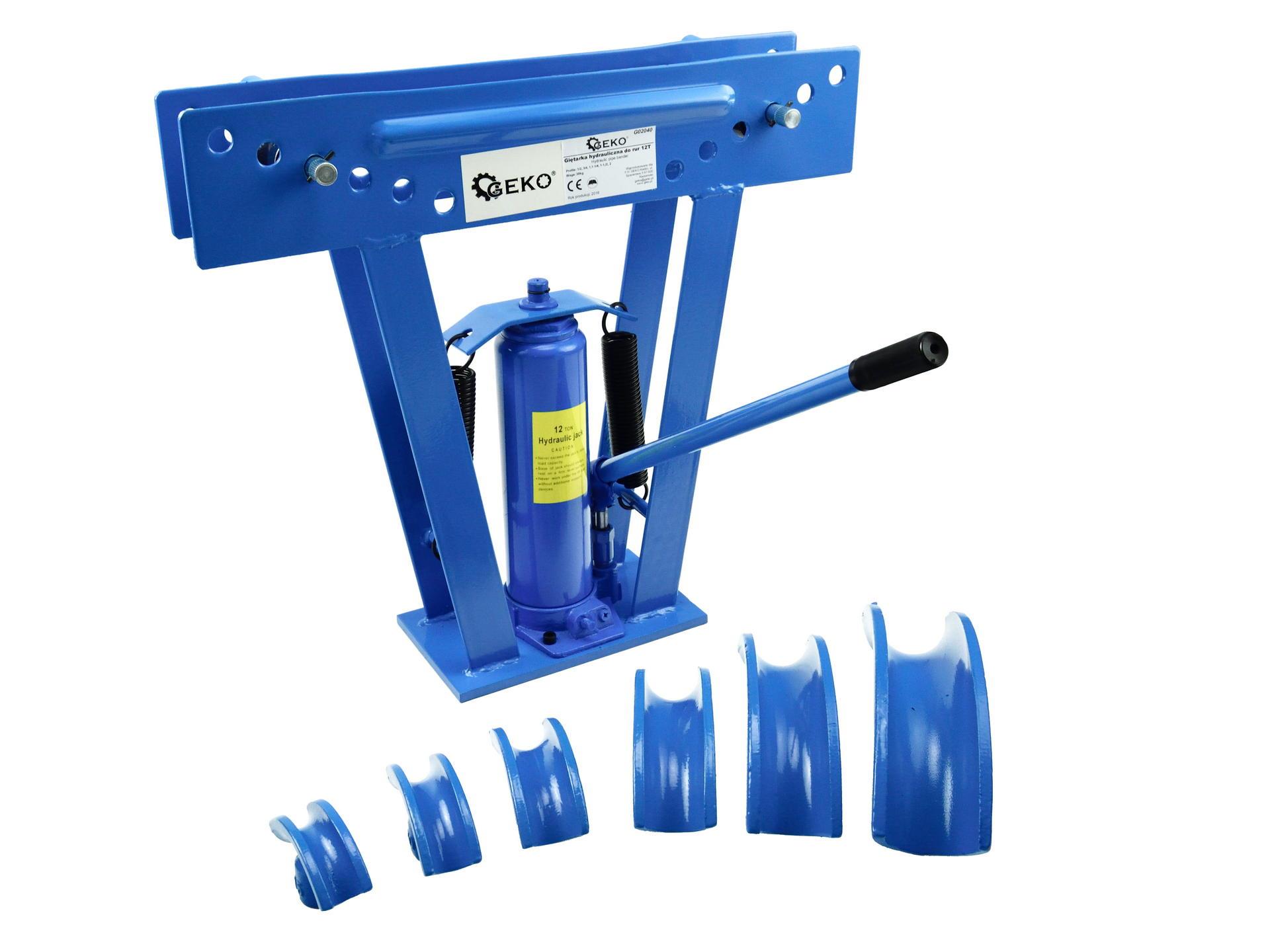GEKO G02040 Hydraulická ohýbačka rúr 12T s príslušenstvím