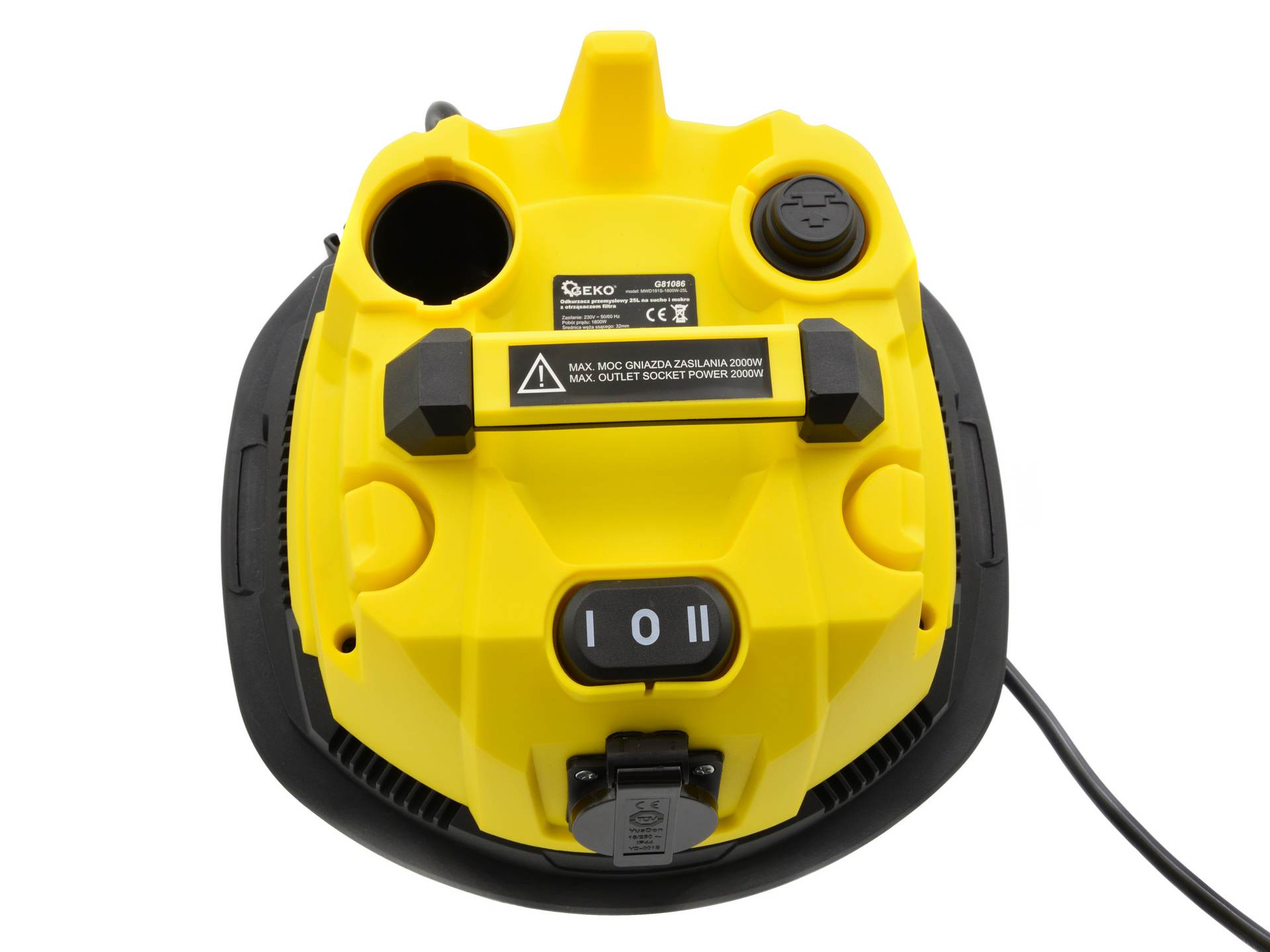 GEKO G81086 1800W Priemyselný vysávač 25l s odklepom filtra + príslušenstvo