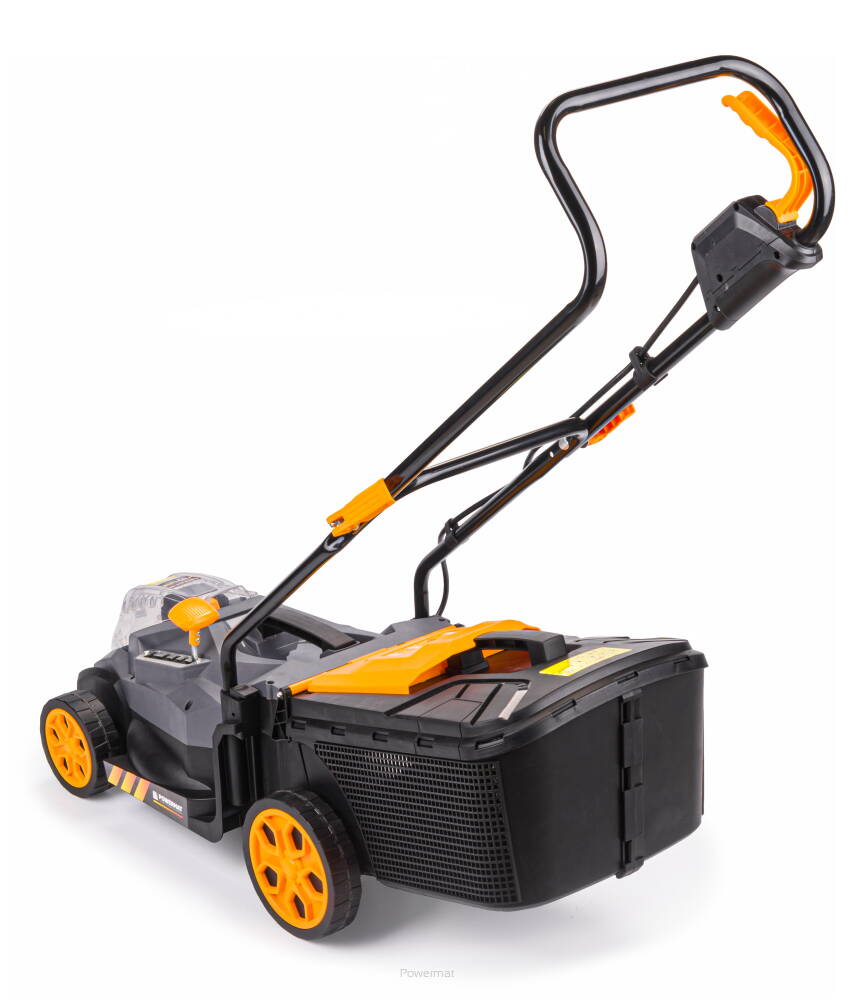 POWERMAT PM-KSA-40C AKUMULÁTOROVÁ KOSAČKA NA TRÁVU 30L 40V 2000mAh