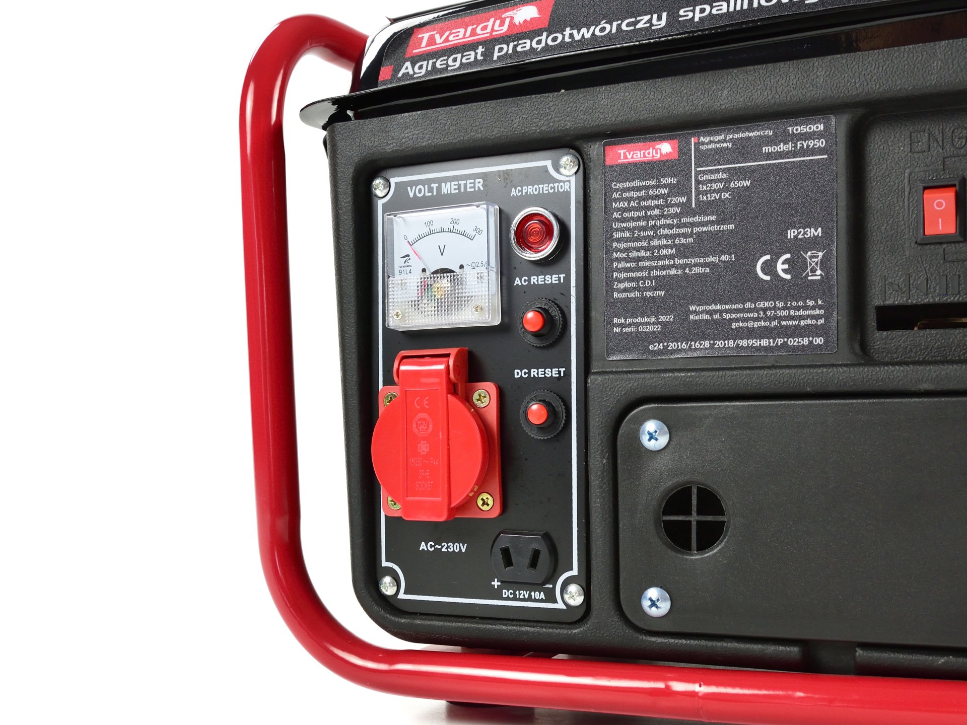 Tvardy T05001 Elektrocentrála GENERÁTOR PRÚDU 720W 230V