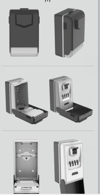 Irma SSM93 Malý nástenný trezor skrinka na kľúče 138x86x70mm vodotesný LED