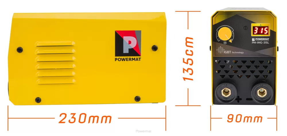 POWERMAT PM-IMG-315L Invertorová zváračka LCD MMA 315A IGBT