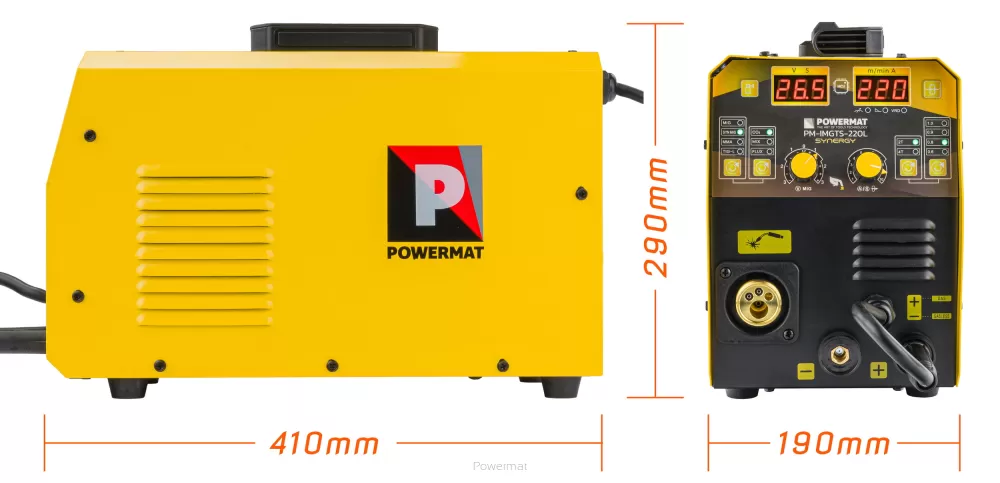POWERMAT PM-IMGTS-220L Invertorová zváračka MIG MAG TIG MMA FLUX 220A Synergy