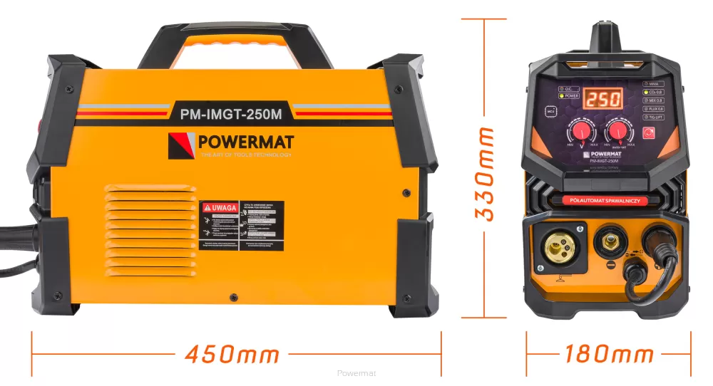 POWERMAT PM-IMGT-250M Invertorová zváračka 250A MIG/MAG/TIG/MMA