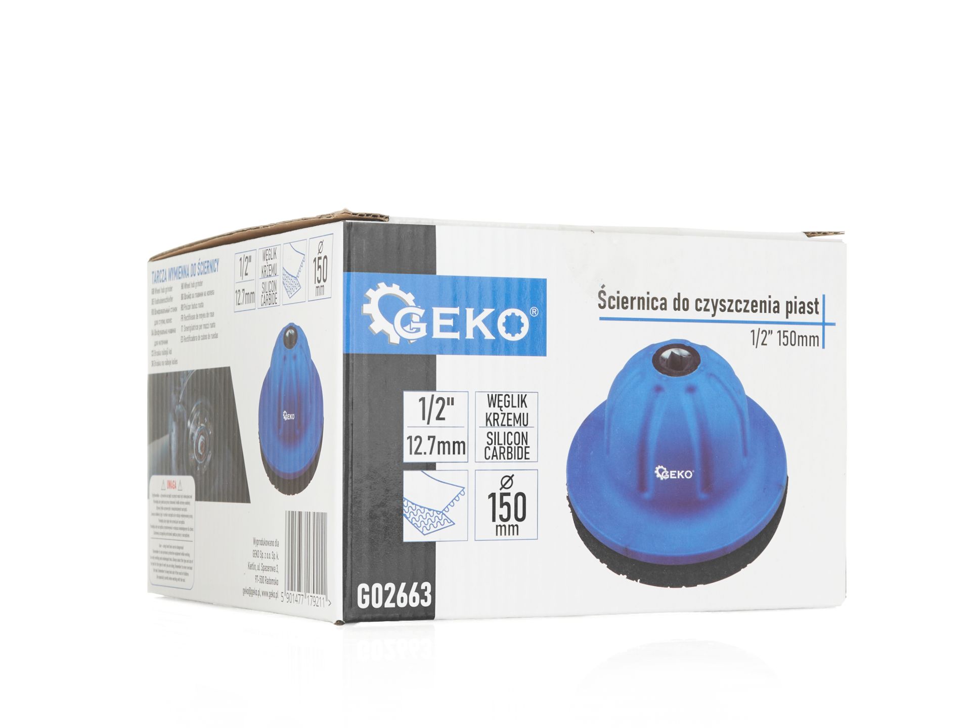 GEKO G02663 Brúsny kotúč s unášačom na náboje kolies 1/2” 150mm