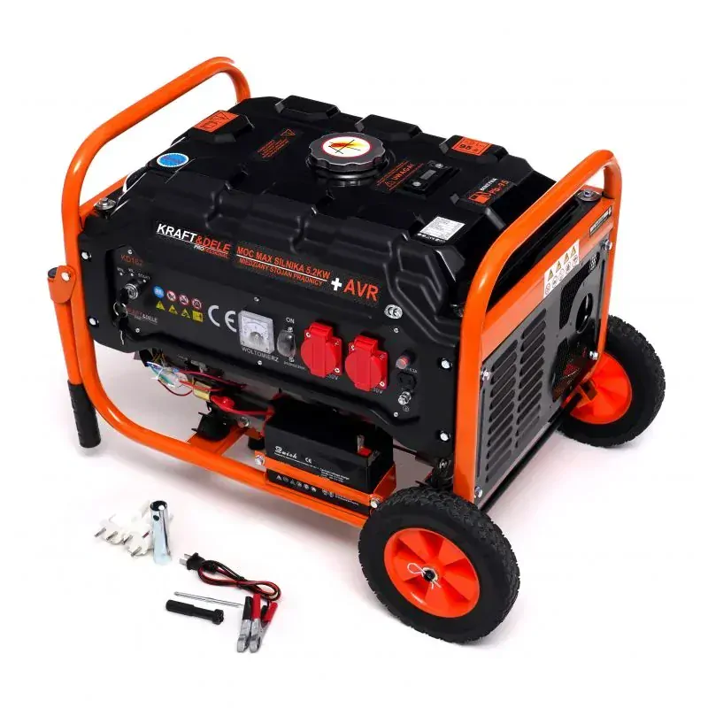 Kraft&Dele KD162 Elektrocentrála 3500W generátor prúdu s kolieskami 7HP
