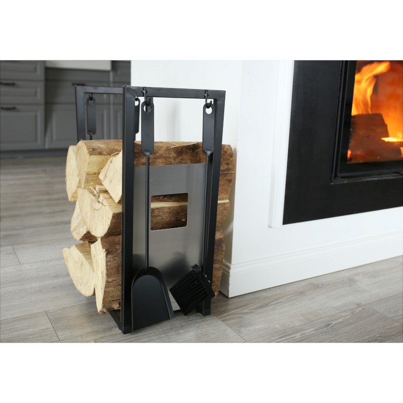 Irma KMX30 Dekoratívny stojan kôš na drevo s príslušenstvom