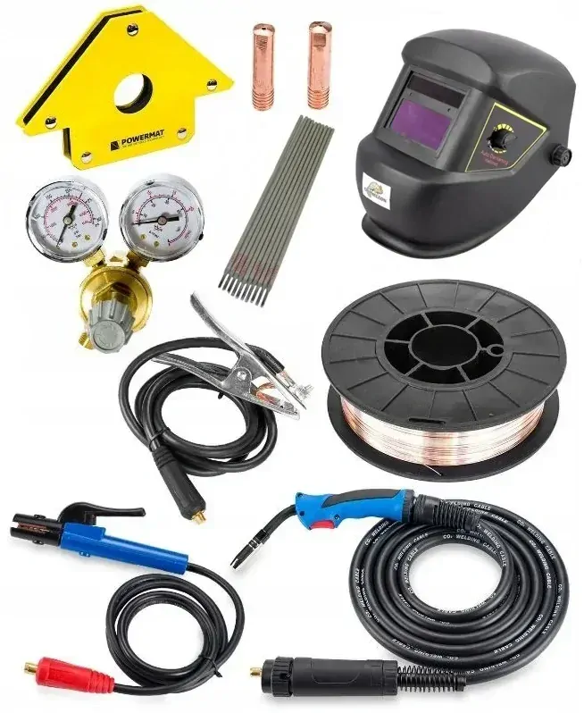 Powermat PM-IMG-230T ZVÁRAČKA zvárací invertor 230A MIG/ MAG/TIG/MMA SADA