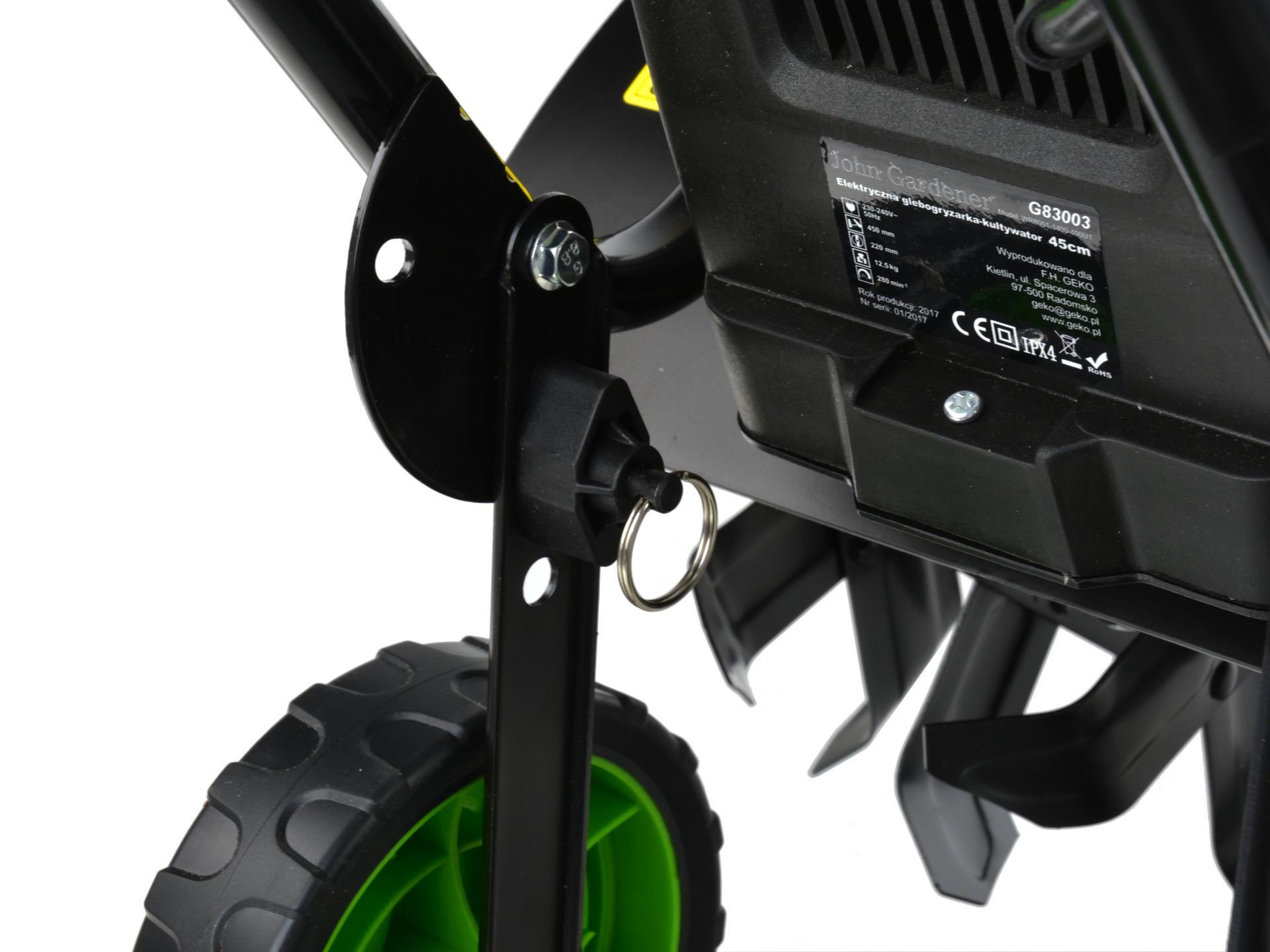 GEKO G83003 1600W Elektrický rotačný kultivátor rotavátor kyprič 1,6kW 45cm
