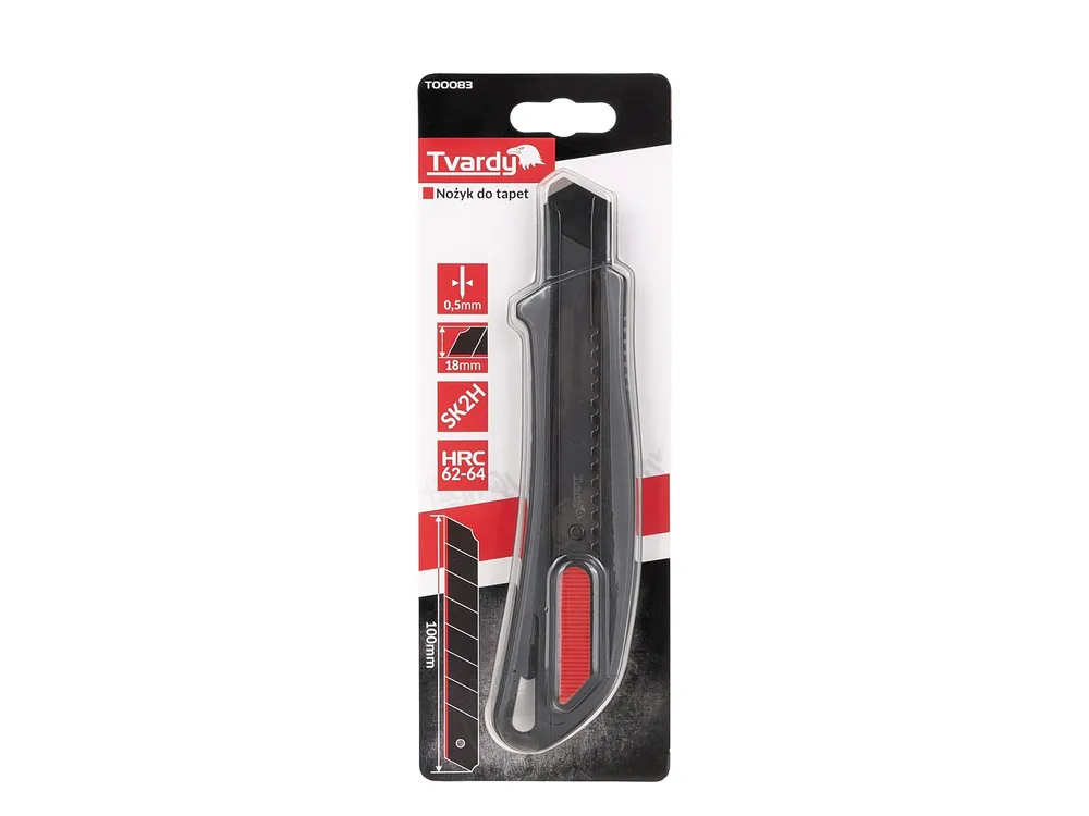 Tvardy T00083 Vysúvací odlamovací nôž 18mm nožík PROFI