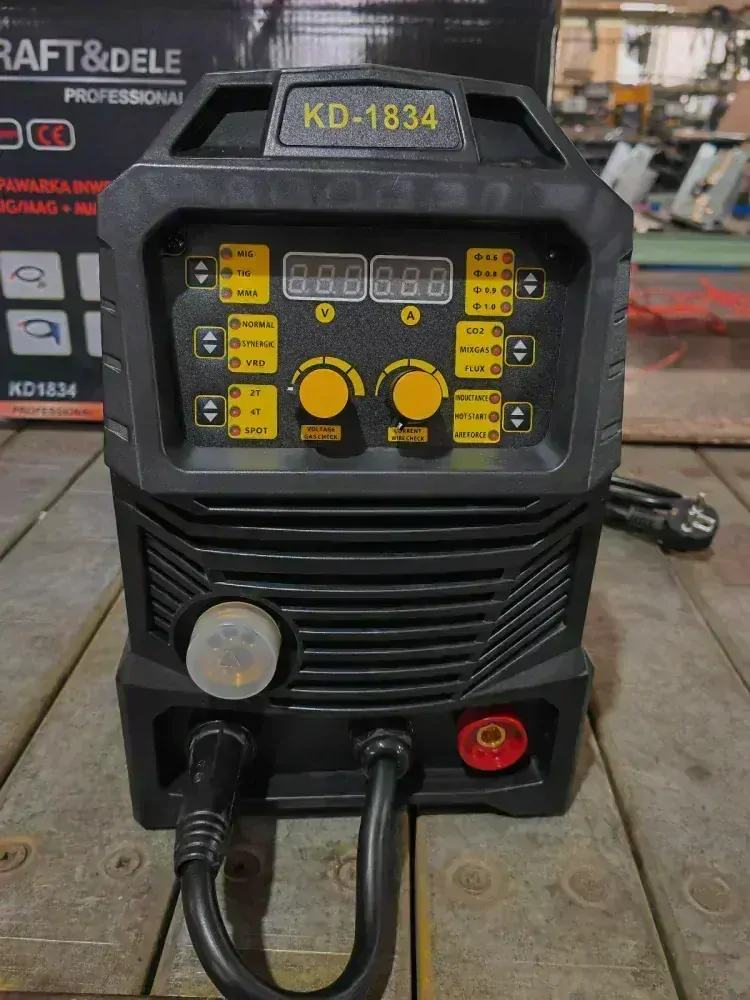 Kraft&Dele KD1834 Veľká sada invertorová zváračka zvárací invertor 240A MIG MAG MMA TIG Synergy fľaša
