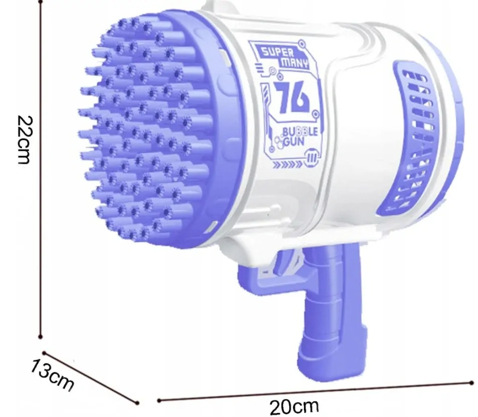 Bubble rocket Detská pištoľ na bublinky bublifuk