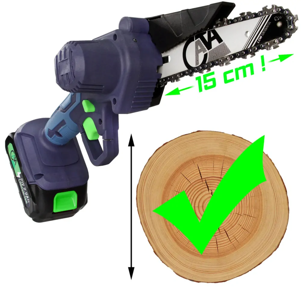 MAR-POL M66170 Reťazová píla 21V Li-ion 2.0 Ah akumulátorová